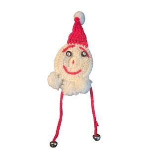 Homemade Crotcheted Santa Claus Doorknob Cover